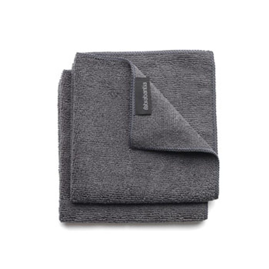 Chiffons de nettoyage en microfibre gris foncé - Visuel 0